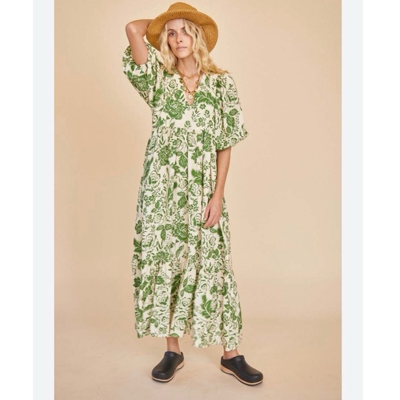 HUNTER BELL Dresses & Skirts - Hunter Bell Palmer Green Gardens Dress size S